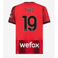 Dres AC Milan Theo Hernandez #19 Domaci 2023-24 Kratak Rukav